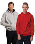 Adult's Close Front Contrast Fleecy Hoodie