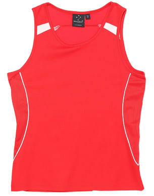 Red/White Legend Singlet Ladies'