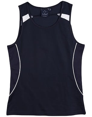 Navy/White Legend Singlet Ladies'