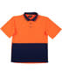 Orange High Visibility Cooldry Short Sleeve Polo