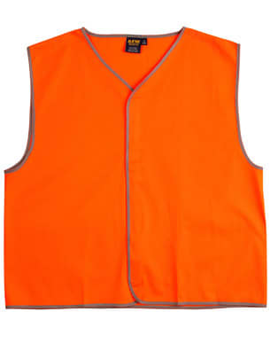 Orange Hi-Vis Safety Vest Adult