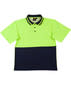 Yellow/Navy Suffix Short Sleeve Hi-Vis polo