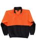 Orange/Navy Hi-Vis Sweater with collar