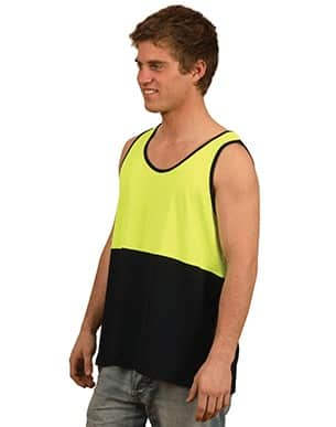 Yellow/Navy Breathable Hi-Vis Singlet 