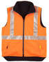 Orange/Navy Hi-Vis Reversible Safety Vest With 3M Tapes