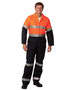 Orange/Navy Men's Two Tone Coverall