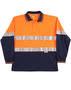 Orange/Navy Long Sleeve Safery Polo