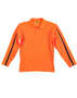 Orange/Navy Hi-Vis Legend Long Sleeve Polo Men's