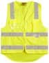 Yellow Hi-Vis Safety Vest With Id Pocket &amp; 3M Tapes