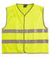 Yellow Hi-Vis Vest with Reflective Tape