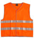 Orange Hi-Vis Vest with Reflective Tape