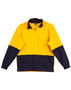 Yellow/Navy Hi-Vis Two Tone Cotton Fleecy Sweat