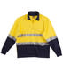 Yellow/Navy Hi-Vis Two Tone Cotton Fleece Sweat