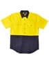 Yellow/Navy Short Sleeve Safety Shirt