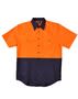 Orange/Navy Short Sleeve Safety Shirt