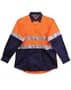 Orange/Navy Long Sleeve Reflective Safety Shirt