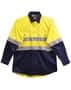 Yellow/Navy Long Sleeve Reflective Safety Shirt