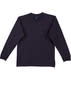 Navy Long Sleeve Cotton T-Shirt