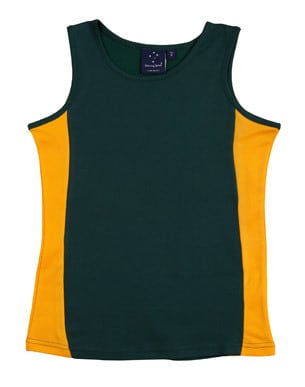 Bottle/Gold Teamster Singlet Lady