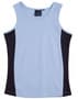 Sky Blue/Navy Teamster Singlet Lady