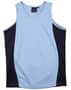 Skyblue/Navy Teamster Mens Sports Singlet