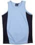 Skyblue/Navy Teamster Singlet Kids