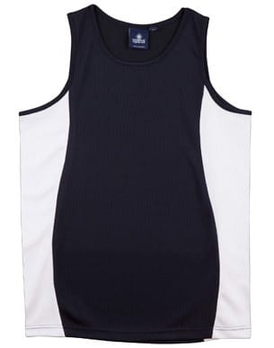 Navy/White Teamster Singlet Kids