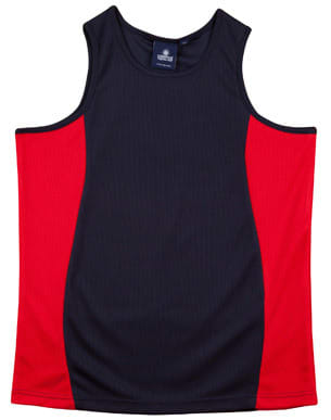 Navy/Red Teamster Singlet Kids