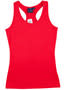 Red Stretch Raceback Singlet Ladies'