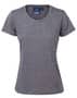 Navy Zone Heather Tee - Ladies