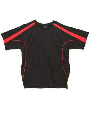 Black/Red Saturn Mens T-Shirt