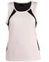 White/Navy Sprint Singlet Lady