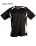 Black/White Shoot Soccer Tee Adult