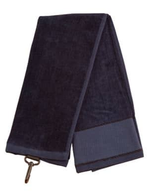 Navy Golf Towel With Hook