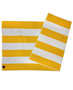 Gold/White Stripy Beach Towel