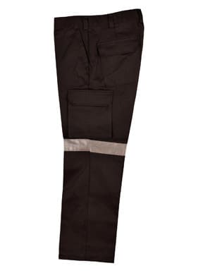 Black Pre-Shrunk Drill Pants With 3M Tapes Regular Size