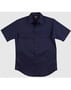 Navy Short-Sleeved Cotton Work Shirt