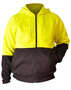 Yellow/Navy Hi-Vis Zippered Fleece Hoodie