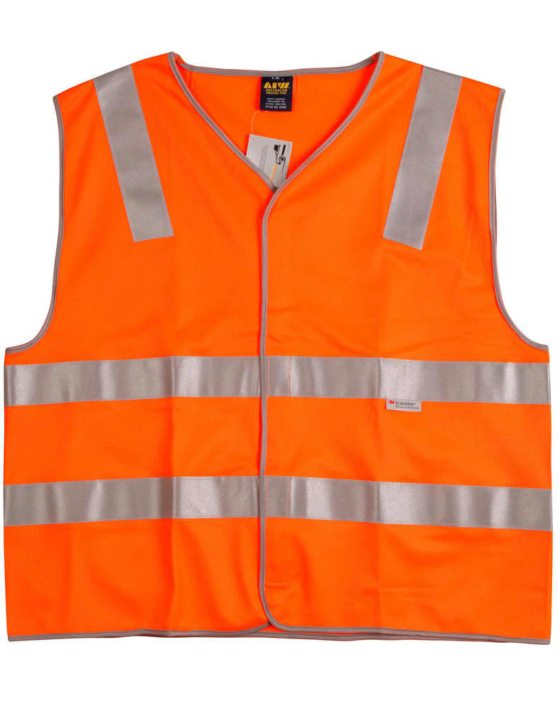 Orange Safety Vest with Tapes