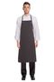 Black Chalkstripe Adjustable English Chef Apron N/P