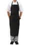 Black Large Adjustable Bib Apron No Pockets