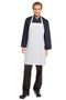 White White Bib Apron No Pocket