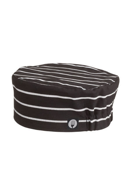 Black/White Chalkstripe Basic Beanie