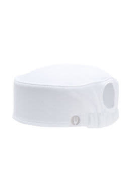 White Womens Total Vent Chef Beanie