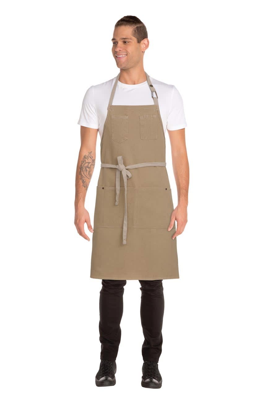 Natural Austin Bib Apron