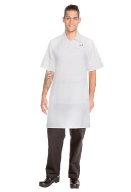 White Butcher Bib Apron