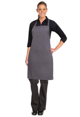 Grey Butcher Bib Apron