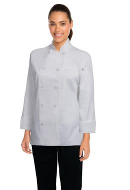 White Marbella Women's Executive Chef Jacket