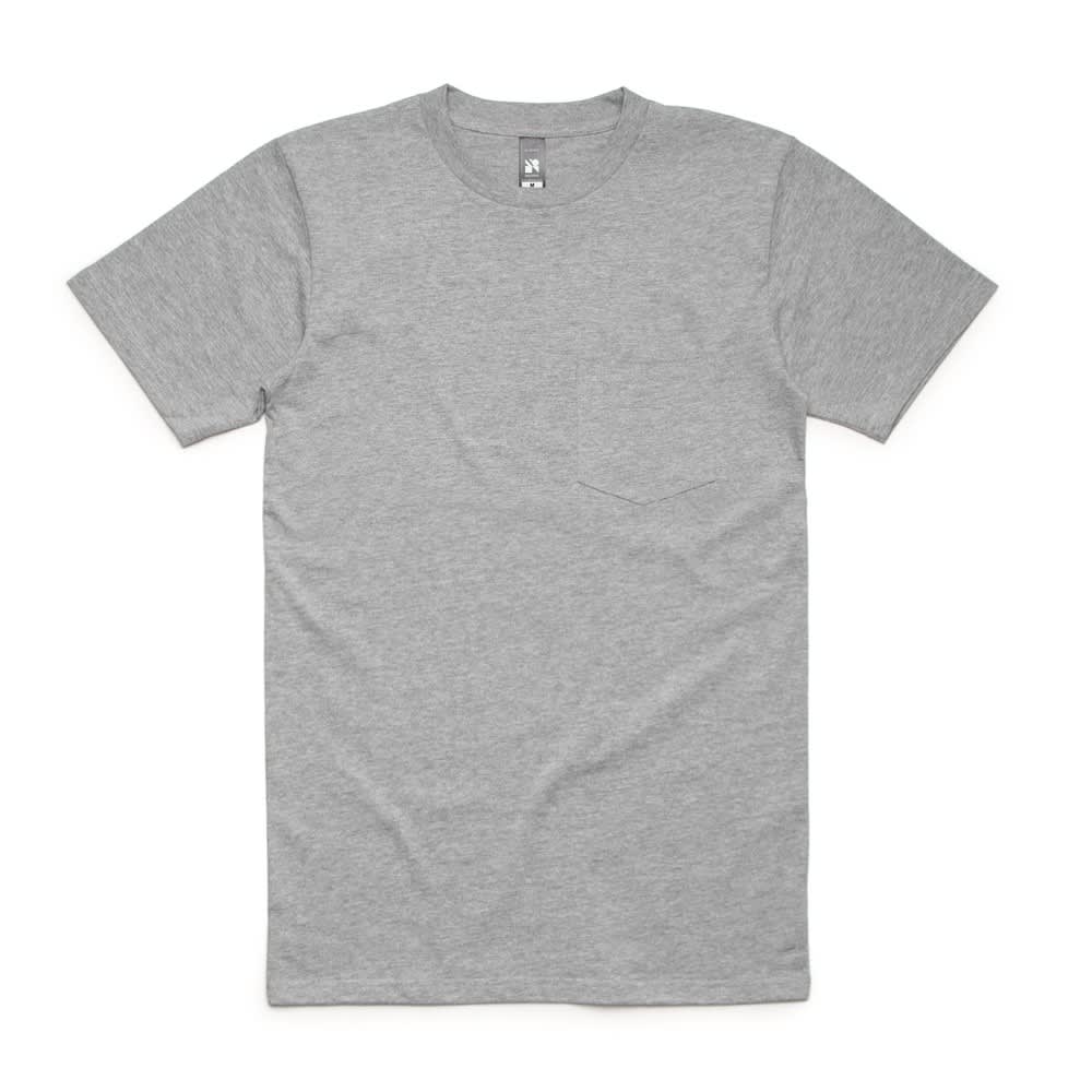 Grey Marle AS Colour Classic Pocket Cotton Tee