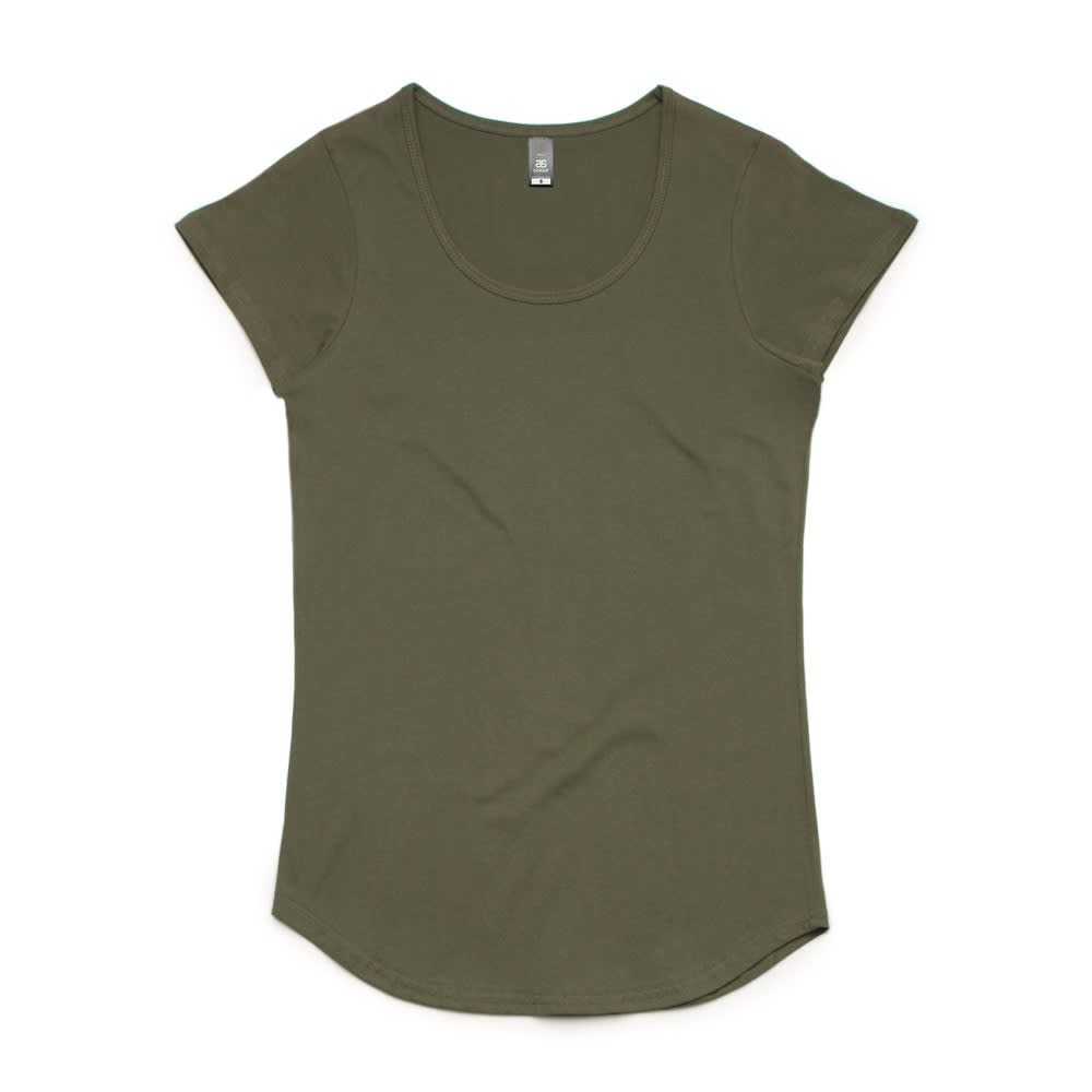 Army Cotton Scoop Tee